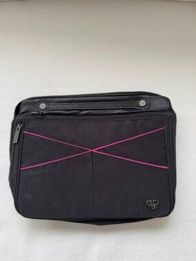 PurseN LittBag LED Lighted Handbag Organizer - Black & Hot Pink